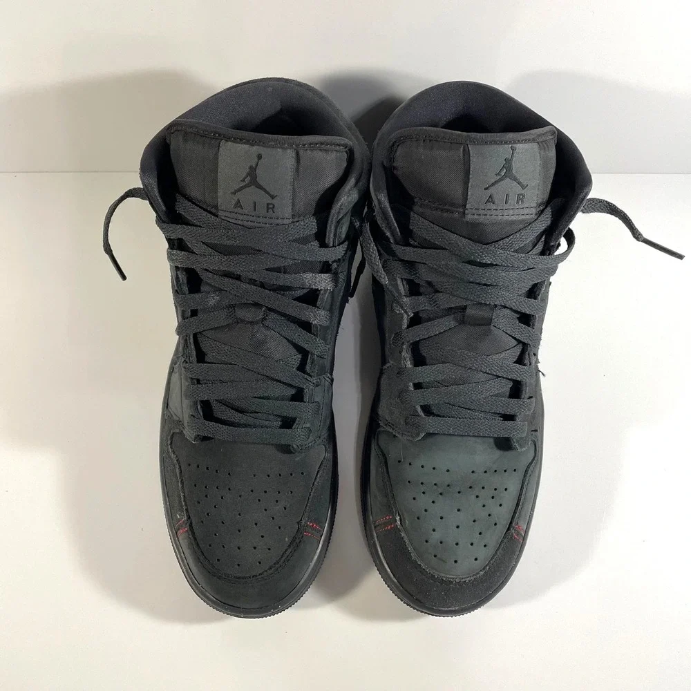 Nike Mens Size 9 Air Jordan 1 Mid SE Craft Dark Smoke Grey Black FD8634-001